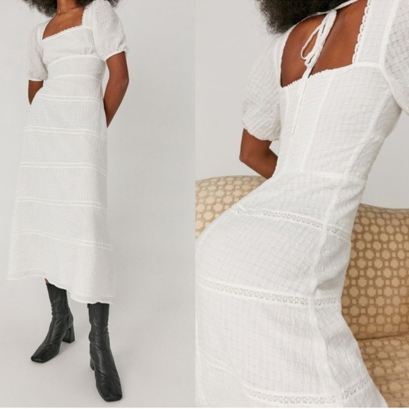 Reformation Zooey Dress White size 2 - Picture 3 of 10